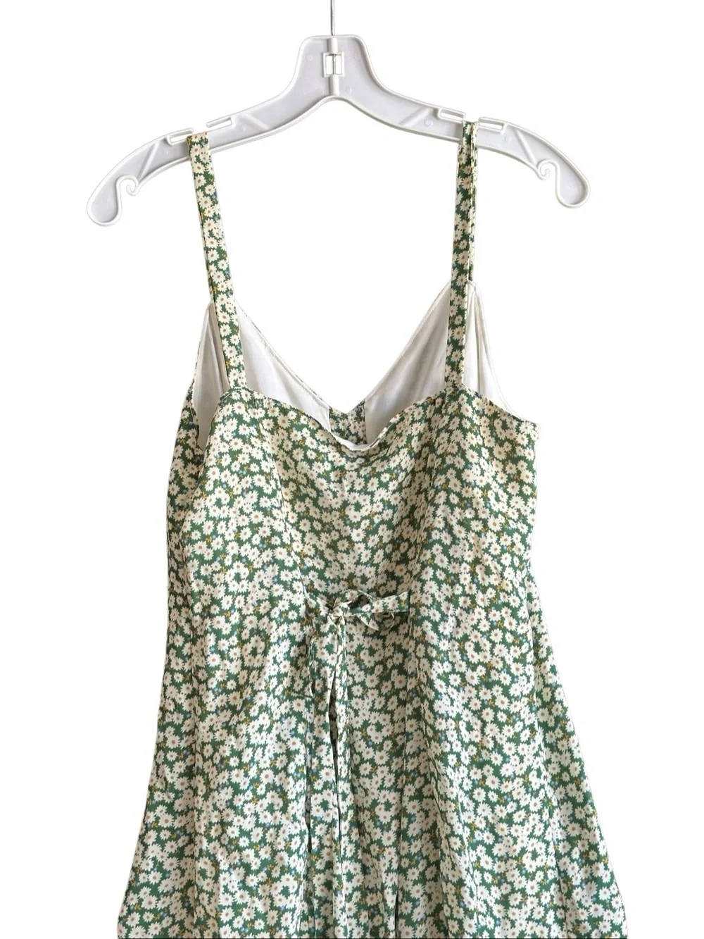 Lulus Green Floral Slip Midi Dress. Size Medium - Picture 10 of 14